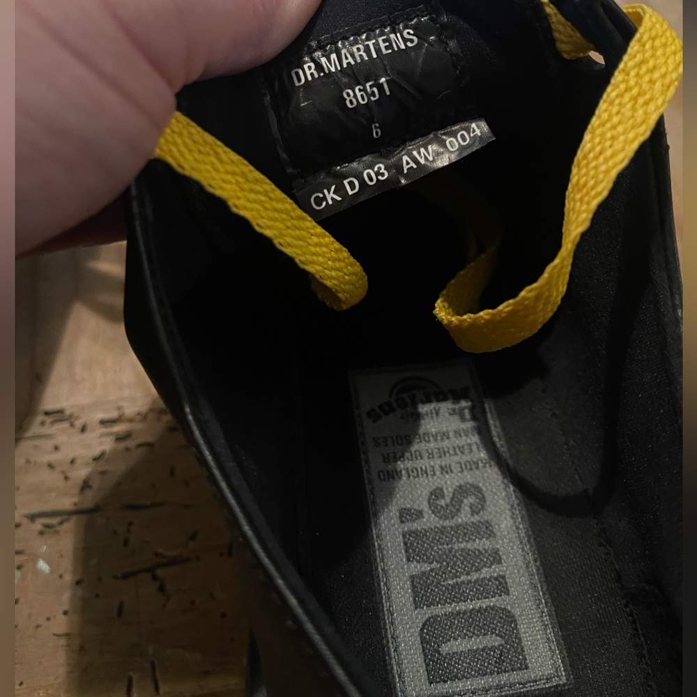 Dr. Martens 8651 Black Platform Size 8